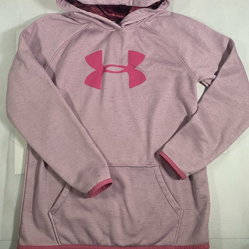 Girl’s Under Armour Hoodie Pink/Purple Size Youth Large
